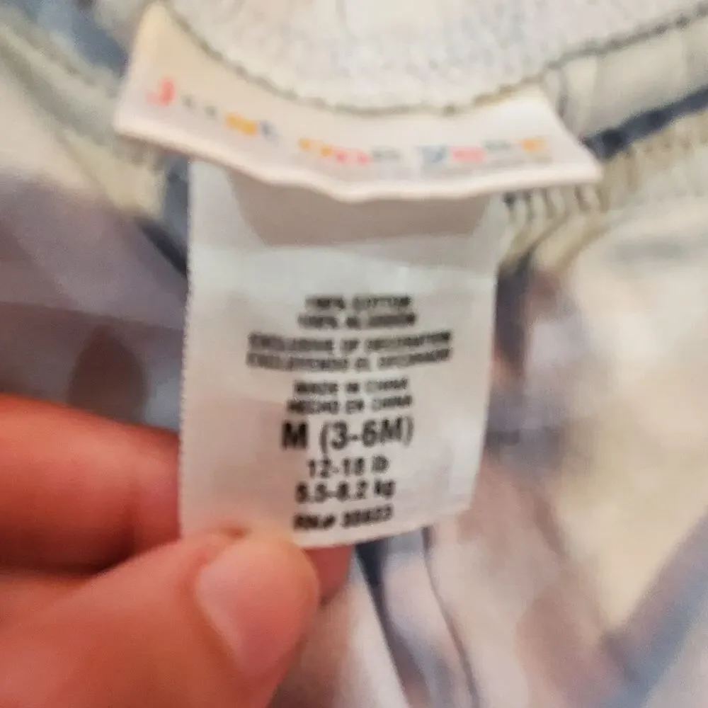 Carters just one year 3 to 6 month light blue baby joggers